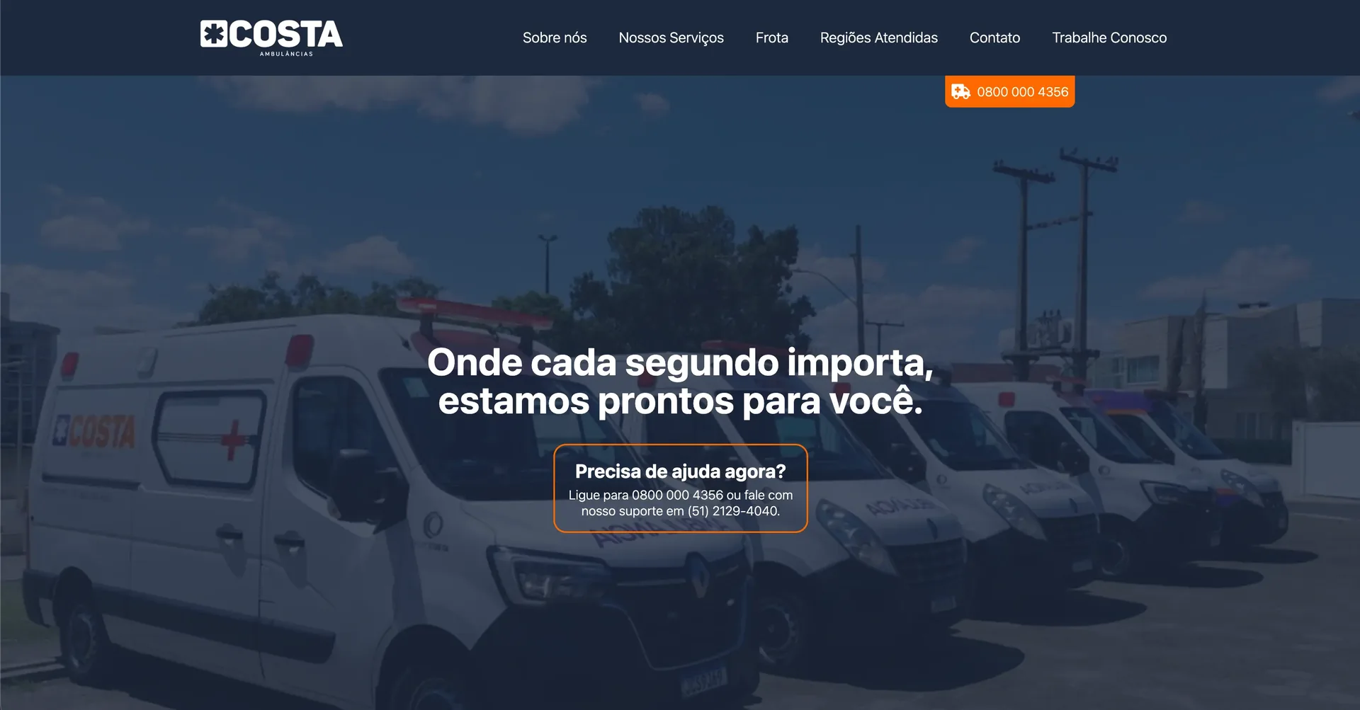 Site do Grupo Costa